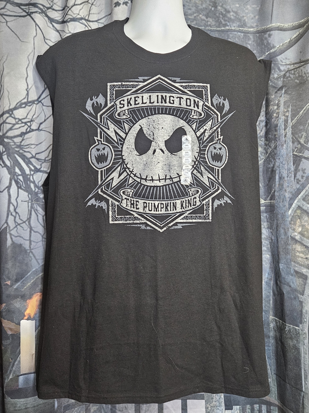 Nightmare Before Christmas Pumpkin King Muscle Tee NWT
